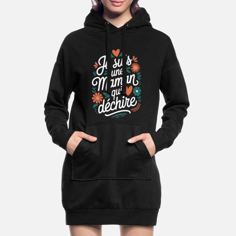 Ich bin eine Killer-Mutter Hoodie-Kleid