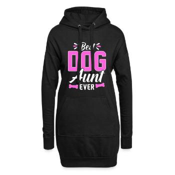Meilleure tante de chien de tous les temps - Dog Lovers - Sweat-shirt à capuche long Femme - noir - Devant