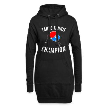 TISCHTENNIS CHAMPION PING PONG MASTER - Hoodie-Kleid - Schwarz - Vorne