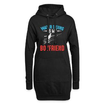 Wasserskifahren Ist Mein Freund - Waterskier - Hoodie-Kleid - Schwarz - Vorne
