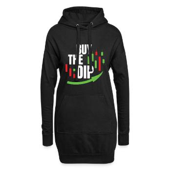 Kaufen Sie Den Dip - Buy The Dip - Hoodie-Kleid - Schwarz - Vorne