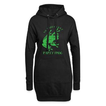 St. Paddy's Day Party Frosch - Hoodie-Kleid - Schwarz - Vorne