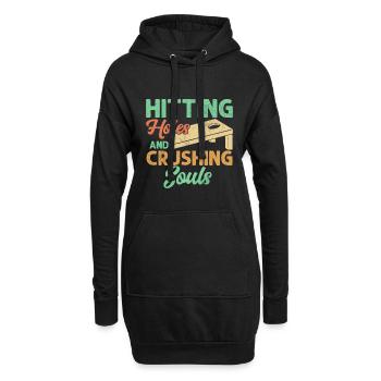 Percer des trous et écraser les âmes - Sweat-shirt à capuche long Femme - noir - Devant