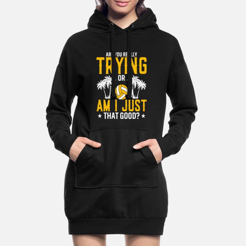 Gibst Du Dir Wirklich Mühe Oder Bin Ich So Gut? Hoodie-Kleid