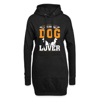 100% Zertifizierter Hundeliebhaber - Hoodie-Kleid - Schwarz - Vorne