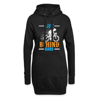 Das Leben Hinter Gittern - Hoodie-Kleid - Schwarz - Vorne