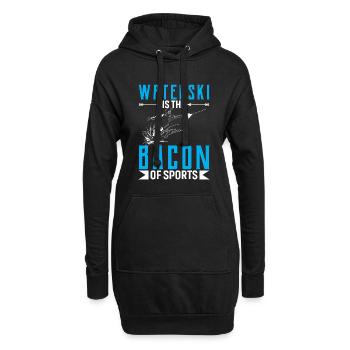 Waterski Is The Bacon Of Sports - Hoodie Dress - black - Front