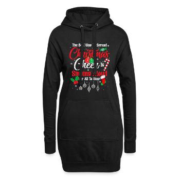 Der beste Weg, Weihnachtsstimmung zu verbreiten, ist das Singen - Hoodie-Kleid - Schwarz - Vorne