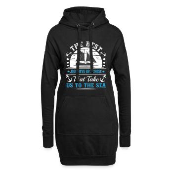 Die besten Reisen sind die, die uns in den Nahen Osten führen - Hoodie-Kleid - Schwarz - Vorne