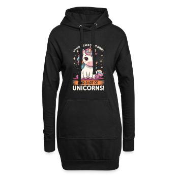 La vie est meilleure avec un peu d’éclat et beaucoup de - Sweat-shirt à capuche long Femme - noir - Devant