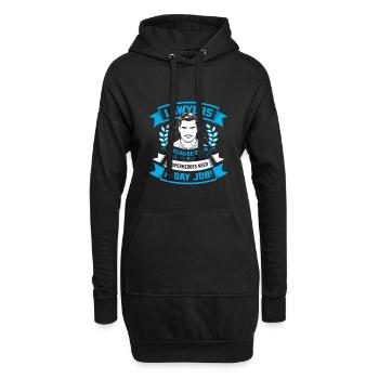 Avocats : Parce que même les super-héros ont besoin d’un travail de jour ! - Sweat-shirt à capuche long Femme - noir - Devant