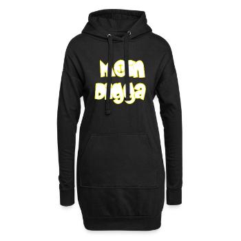 Moin Digga - Hoodie-Kleid - Schwarz - Vorne