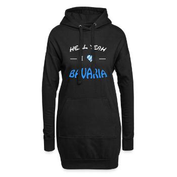 I love Bavaria - Hoodie-Kleid - Schwarz - Vorne