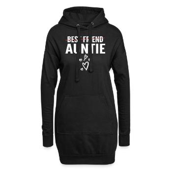 Promoted to Auntie - Best Friend to Auntie - Sweat-shirt à capuche long Femme - noir - Devant