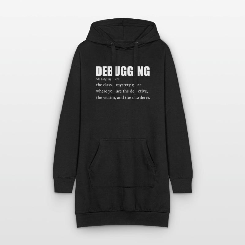 Programmer Debugging Definition Funny IT Developer Sweat-shirt à capuche long Femme