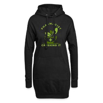 Apotheke Apotheker - Hoodie-Kleid - Schwarz - Vorne