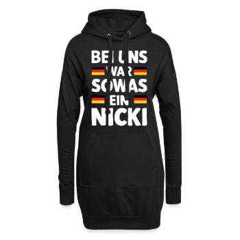 Ostdeutschland Osten Ossi DDR Heimat Ostblock - Hoodie-Kleid - Schwarz - Vorne