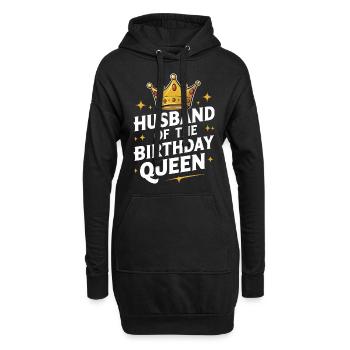 Ehemann Ehegatte Familie Hochzeit - Hoodie-Kleid - Schwarz - Vorne