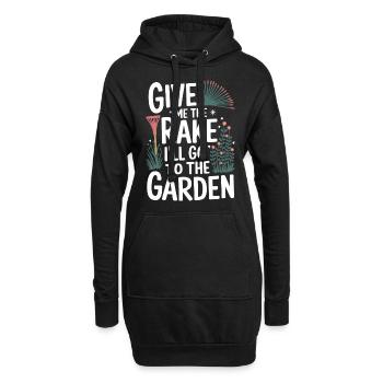 Jardinier Plantes de jardin Jardinage - Sweat-shirt à capuche long Femme - noir - Devant