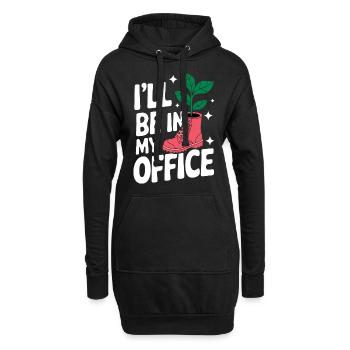 Jardinier Plantes de jardin Jardinage - Sweat-shirt à capuche long Femme - noir - Devant