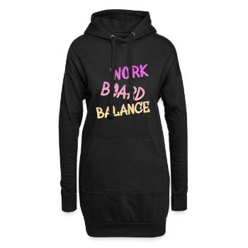 Snowboarding Snowboarder Snowboard Grab Freestsyle - Hoodie-Kleid - Schwarz - Vorne