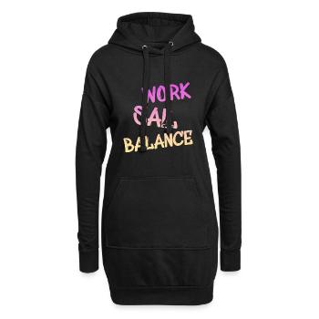 Sailing - Hoodie-Kleid - Schwarz - Vorne