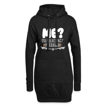 Mama Muttertag Geschenkidee Schwanger - Hoodie-Kleid - Schwarz - Vorne