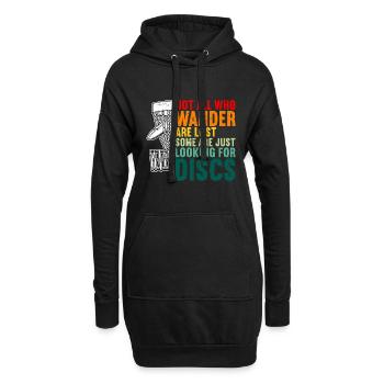 Disc Golf Disc Golfing - Hoodie-Kleid - Schwarz - Vorne