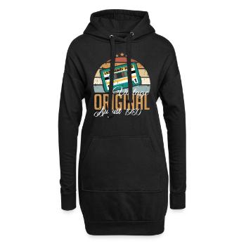 Août 1980 Jubilé 1980 Légendes Août - Sweat-shirt à capuche long Femme - noir - Devant