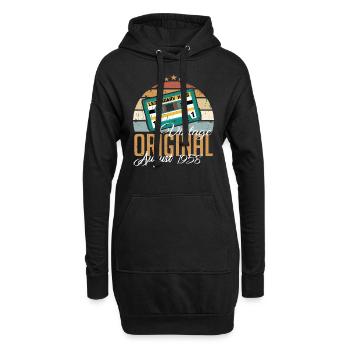 Août 1958 Jubilé 1958 Légendes Août - Sweat-shirt à capuche long Femme - noir - Devant