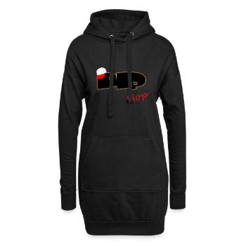 Hip Hop Rap - MC - Breakdance - Hoodie-Kleid - Schwarz - Vorne