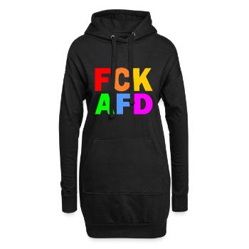 Fck afd - Hoodie-Kleid - Schwarz - Vorne