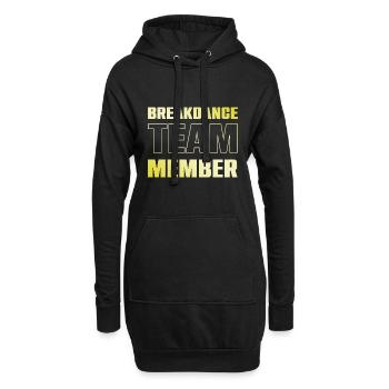 Breakdance Team - Hoodie-Kleid - Schwarz - Vorne