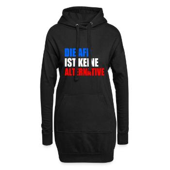 die afd ist keine alternative - Hoodie-Kleid - Schwarz - Vorne