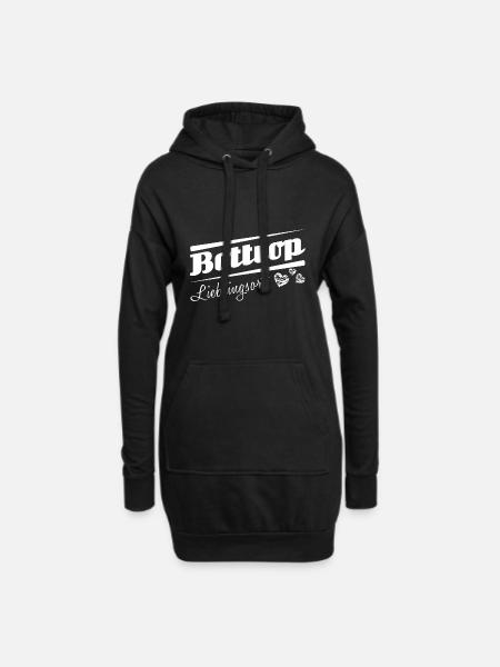 Bottrop - Lieblingsort mit Stadtnamen - Hoodie-Kleid - Schwarz