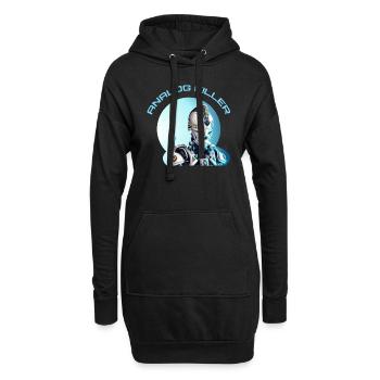 Skelettkopf - ANALOG KILLER - Hoodie-Kleid - Schwarz - Vorne