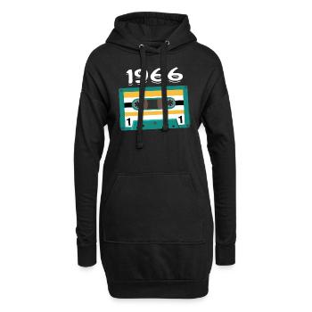 Cassette 1966 Vintage Anniversary 1966 - Hoodie Dress - black - Front