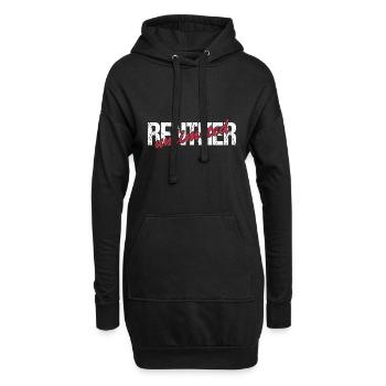 Rentner unlimited 2025 - Hoodie-Kleid - Schwarz - Vorne