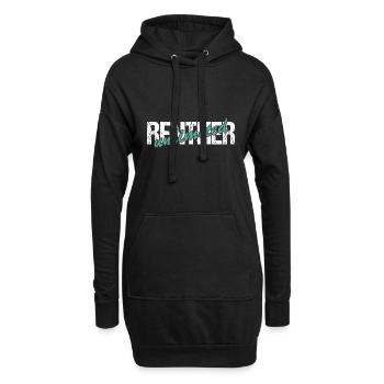 Rentner unlimited - Hoodie-Kleid - Schwarz - Vorne