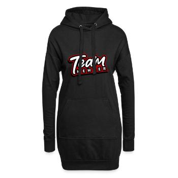 Team Mitglied - Hoodie-Kleid - Schwarz - Vorne