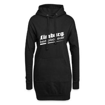 Limburg - Stadt best place ever - Hoodie-Kleid - Schwarz - Vorne