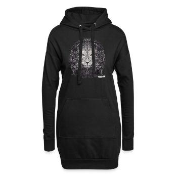 Leo Zodiac - Sweat-shirt à capuche long Femme - noir - Devant