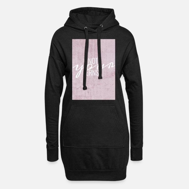ernst - Hoodie-Kleid - Schwarz