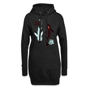 Avatar - Tui & La / Raava-Vaatu - couleur - Sweat-shirt à capuche long Femme - noir - Devant