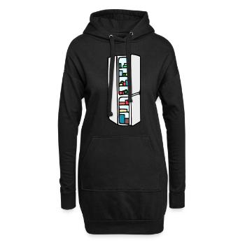 Kühlschrank - Hoodie-Kleid - Schwarz - Vorne