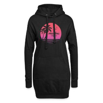 Malibu Co - Hoodie-Kleid - Schwarz - Vorne