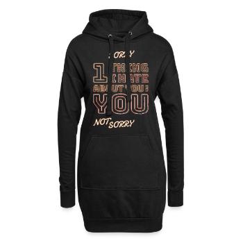 One thing I hate about you is you! - Hoodie-Kleid - Schwarz - Vorne