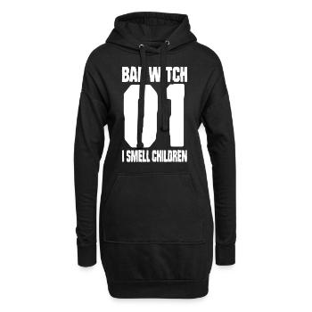 spooky vibes witch club halloween spruch kürbis - Hoodie-Kleid - Schwarz - Vorne