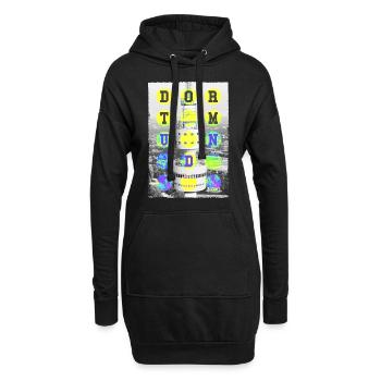 Dortmund Allemagne Ville Skyline Accueil Amour - Sweat-shirt à capuche long Femme - noir - Devant