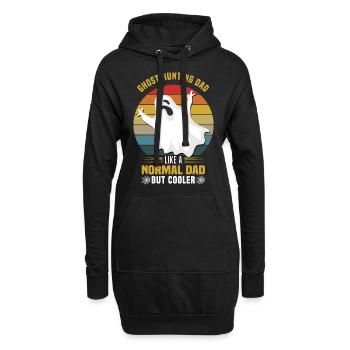 Geisterjäger | Vatertag Geister Spuk Geschenkideen - Hoodie-Kleid - Schwarz - Vorne
